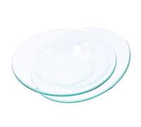 Toyvian 2 pièces Lot de Plats Verre Transparent pour Fondants Parfumés Plateau de Chauffe Cire et Diffuseur Huile Essentielle Facile à Nettoyer et Réutilisable pour Brûleur Bien-Être