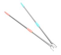 Toyvian 2 pièces Lot de Tiges Télescopiques Réglables pour Séchage de Vêtements Poteaux Acier Inoxydable Robustes et Pratiques pour Balcon et Usage Domestique Facilitant Étendage et Accès