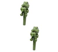Toyvian 2 Pièces Machine à Sucettes Jouets Robot Sucette Stand De Gâteaux Robot Sucette De Noel Porte-Ventouse De Dinosaure Porte Sucette Robot Stuffers Plastique Outil Personnalité