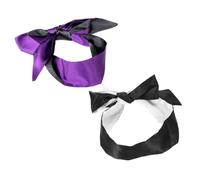 Toyvian 2 pièces Masque de Sommeil Satin Cache-yeux Confortable et Portable Masque Occultant Ajustable pour Voyage Sieste et Relaxation Doux et Léger Couvre-yeux Anti-lumière Adulte