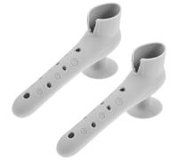 Toyvian 2 Pièces Moufles de Poignée de Porte en Silicone en L Ventouse | Surface Texturée Antidérapante, Ouverture Frontale, Réduit le Bruit, Protège les Murs des Chocs