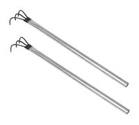 Toyvian 2 Pièces Mushroom Foraging Rake Lightweight Stainless Steel Tool for Efficient Wild Harvesting and Easy Outdoor Mushroom Collection