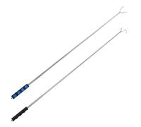 Toyvian 2 Pièces Mushroom Picking Equipment Telescopic Foraging Picker with Two-Prong Stainless Steel Rake Lightweight and Ergonomic Mushroom Foraging Gear for Forest Harvesting Style