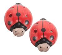 Toyvian 2 Pièces Ocarina en Do 6 Trous, Instrument à Vent de Scarabée Rouge, Facile à Jouer pour Débutants et Garçon et Filles
