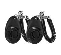 Toyvian 2 Pièces Outil Entraînement pour Animaux de Compagnie Clicker à Sifflet pour Chiens Accessoire Portable pour Dressage de Chiots Parfait pour Obéissance et Extérieur
