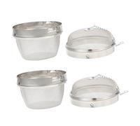 Toyvian 2 pièces Panier Nettoyeur Bijoux Acier Inoxydable Multifonction Boules Infuseur Assaisonnement et Filtre à Thé Accessoire Pratique pour Nettoyage et Cuisine