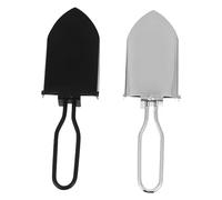 Toyvian 2 pièces Pelle Pliante Jardinage INOX Pratique Mini Outils Ergonomiques Portables pour Extérieur et Plantation
