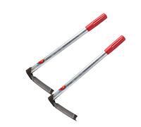 Toyvian 2 Pièces Petite Houe en INOX Cultivant Jardinage Légume Désherbage en Creusant Cultiver Long Usine Déracinement Bêche Vrai Croissance Excavateur Galvanisé Rouge Le Fer
