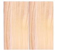 Toyvian 2 Pièces Planche de Bois Rectangulaire 40x20cm Beige, en Bois Massif, pour Étagère et Armoire, Organisation Flexible et Séparation de Meubles