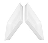 Toyvian 2 Pièces Plateau de Drainage pour Pots de Fleurs Soucoupe Étanche pour Balcon et Jardin pour Plantes et Bonsai Couleur Blanche