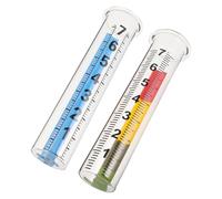 Toyvian 2 Pièces Pluviomètre Extérieur Verre Borosilicate Tube de Remplacement Résistant Aux Intempéries Lecture Facile pour Jardin et Surveillance Environnementale