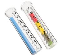 Toyvian 2 pièces Pluviomètre Verre Transparent Résistant Rayures Mesure Précise Pluie pour Jardin Extérieur Installation Facile Adapté Gestion Eau et Irrigation