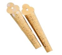 Toyvian 2 Pièces Porte-bâtons En Acier Inoxydable Doré Suspendu Pour Salle De Prière Extérieure Fixation Murale Porte Brûleur