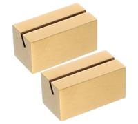 Toyvian 2 Pièces Porte-Carte Clip Solide et Élégant Numéro de Table en Acier Inoxydable Doré Facile à Nettoyer pour Décoration de Fête pour Banquet et Réception