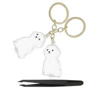 Toyvian 2 Pièces Porte-clés Collecteur de Poils de Chien, Souvenir | Mémoire Discrète pour Chiens, Format Mignon, Transport Quotidien, Protège un Souvenir, Usage Simple
