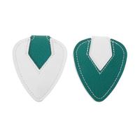 Toyvian 2 Pièces Porte-médiators Compact en PU et Métal Vert Emplacement D'accès Rapide, Protection et Organisation pour Guitaristes en Concerts et Répétitions