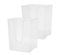 Toyvian 2 Pièces Pot de Fleur Suspendu Transparent pour Phalaenopsis et Fougères, Accessoire Plante Intérieur en Plastique 15,5x12,7x10,2 Cm, pour Décoration Maison et Balcon
