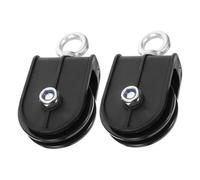 Toyvian 2 pièces Poulie Câble Silencieuse Aluminium Accessoire Fitness Robuste pour Musculation Roulement et Sécurité Renforcée et Entraînement