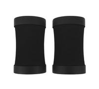 Toyvian 2 Pièces Protège-poignets Coussinet de Coude 3d Noir en Caoutchouc, Support Ergonomique, Fit, Stabilité Renforcée, pour Pompes et Gainage, Homme Femme