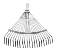Toyvian 2 Pièces Râteau de Jardin avec Poignée Acier Inoxydable Outil pour Ramasser Jardiner pour Activités Extérieures et Jardinage