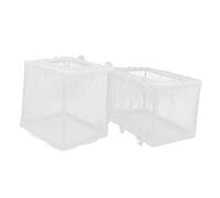 Toyvian 2 Pièces Réseau d'éclosion de Poisson quarantaine Filet de Poisson séparé Trou Race diviseur Petit Filet de pêche d'écloserie Maille d'élevage de Poissons Plastique et Blanche