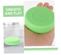 Toyvian 2 pièces Rondelles de Hockey Glace PVC Vert Clair Palet Entraînement à Haute Dureté pour Pratique et Compétition de Roller Hockey