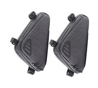 Toyvian 2 pièces Sacoche de Cadre Triangle Étanche avec Éléments Réfléchissants Capacité Fixation Rapide Adaptée pour de Montagne et Route