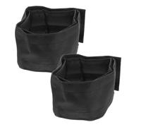 Toyvian 2 Pièces Sangle D’échasse Réglable avec Rembourrage Épais pour | Nylon Noir, Remplacement Facile et Confort Accru, Usage Chantier et Rénovation, Bande de Jambe pour Plaques