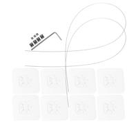 Toyvian 2 Pièces Sangles de Sécurité Réglables en Métal Argenté pour Téléviseurs et Meubles, Fixation Rapide Anti-basculement pour Bureaux et Chambres, Protection Garçon et Filles et