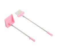 Toyvian 2 Pièces Scale Mini Broom and Dustpan Realistic Mini House Decor Accessories for Crafts