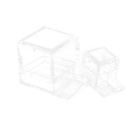 Toyvian 2 pièces Set de Abreuvoirs Acrylique pour Fourmis Bols Alimentation Transparente et Facile à Nettoyer Conteneurs Eau pour Fourmilière Observation Naturelle des Fourmis