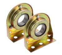Toyvian 2 Pièces Siège de roulement de poulie à Effet de Boîtier de Ventilateur à Effet de Pièces de Machine à éolienne Support de Machine à Vent Doré