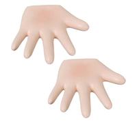 Toyvian 2 Pièces Small Hanging Shelf Resin Hand Sculpture Floating Wall Hooks for Bathroom and Bedroom Decorative Palm Shape Storage Rack for Home