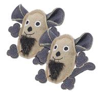 Toyvian 2 Pièces Souris pour Chat Interactifs Toile pour Éveiller Intérêt Lutter Ennui Animaux