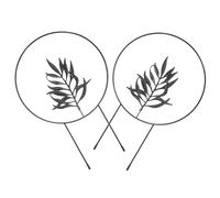 Toyvian 2 Pièces Soutien aux Plantes Cadre Treillis pour Plantes de Jardin pôle avec mis en Pot Plantes d'intérieur Plante de d'escalade piquets de Plantes en Plein air Métal Noir
