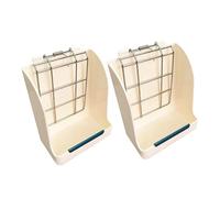 Toyvian 2 Pièces Support de Rangement pour Rongeurs Râtelier à Alimentation pour Petits Animaux Accessoire pour Lapin et Chinchilla Installation Facile la Cage