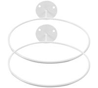 Toyvian 2 Pièces Support Mural pour Ballons en Fer Blanc, Rangement Mural | Design Fixé au Mur, Résistance à Corrosion, Réduit L’encombrement au Sol, pour Garage et Boutique
