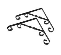 Toyvian 2 pièces Support Pot Fleur Triangulaire Fer Noir Support Pratique Plantes Intérieur Extérieur Étagère Suspendue Compatible Cache Pot Optimise Espace et Stabilité pour Jardin