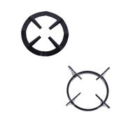 Toyvian 2 pièces Support pour Gazinière Rond Anneaux de Support Antidérapants pour Plaque Cuisson Gaz Porte-ustensiles Pratiques pour Casseroles et Woks Adapté Maison et Restauration