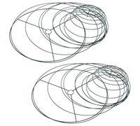 Toyvian 2 Pièces Support Spirale en Acier Inoxydable Vert, Robuste et Réutilisable pour Tomates et Plantes Grimpantes, pour Jardin Extérieur et Culture en Pleine Terre