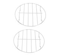 Toyvian 2 pièces Support Vapeur Acier Inoxydable Rigide Petite Maille Support Panier Cuisson pour Cuisine Maintien Nutriments et Goût Naturel Facile à Nettoyer