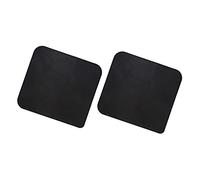 Toyvian 2 Pièces Tampon D'isolation Chauffant en Tissu Ignifuge Camping Dehors Tissu Ignifuge Extérieur Couverture Anti-feu Tapis Coupe-feu Tissu en Fibre De Verre Enduit De Silicone Noir