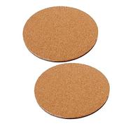 Toyvian 2 Pièces Tapis de Pot de Fleur Tapis végétal en liège Drainage Petit soi Tapis de Casserole végétal étiquette Coussin de Plante en Pot Dessous de Verre en liège de Jardinage Brun