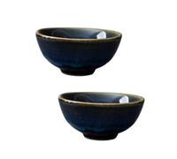 Toyvian 2 pièces Tasses à Vin Céramique Japonaises Service Saké Thé Design Délicat et Surface Lisse pour Boissons Chaudes et Froides Adapté Maison et Restaurant