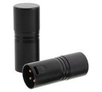 Toyvian 2 Pièces Terminateur Xlr Mâle à 3 Broches 120 Ohms pour Consoles | Résistance Intégrée, Compatibilité Consoles Dmx et Scènes, Structure Métal Plastique, Noir