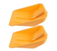 Toyvian 2 Pièces Tête de Pelle à Poussière en Plastique Orange Multifonctionnelle pour Jardinage et Entretien à Domicile, Lame de Pelle D'extérieur Facile à Manipuler pour Neige et Charbon