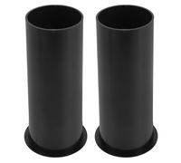 Toyvian 2 Pièces Tube D'évent Bass-Reflex en Abs Noir pour Caisson de Basses et Subwoofer, Léger et Solide, pour DIY Audio et Boîtiers D'enceintes