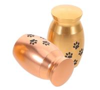 Toyvian 2 pièces Urne Funéraire pour Animaux avec Motif Patte Boîte Souvenir pour Cendres de Chien et Chat Urne Décorative Mini pour Mémorial Matériaux Robustes et Design Élégant