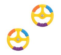 Toyvian 2 pièces Volant de Voiture Garçon Fille avec Vis Prise Antidérapante Concave Couleur Vive Volant Mécanique Sécurisé pour Garçons et Filles