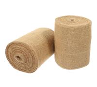 Toyvian 2 Rouleaux Enveloppe de Protection pour Arbres en Jute, 2 Kaki | Respirant et Découpable, pour Jeunes Plants et Tomates, Toile de Jute pour Emballage de Tronc